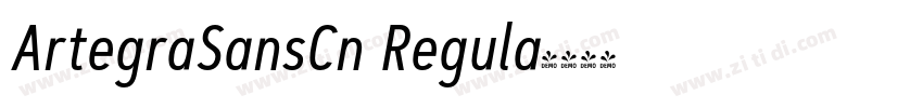 ArtegraSansCn Regula字体转换
